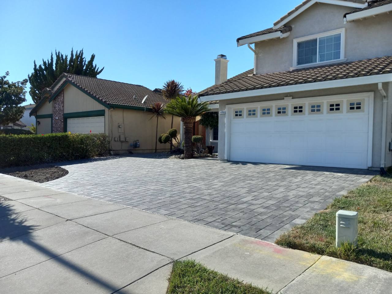 Front Driveway Paver Installs — Completed