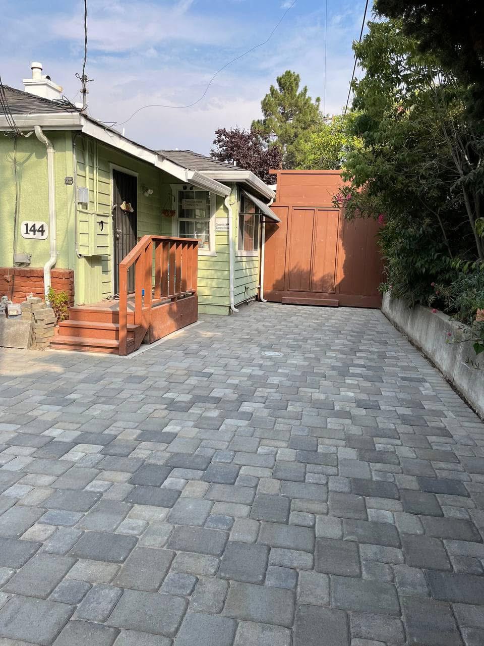 Side Driveway & Front Driveway Pavers — Completed