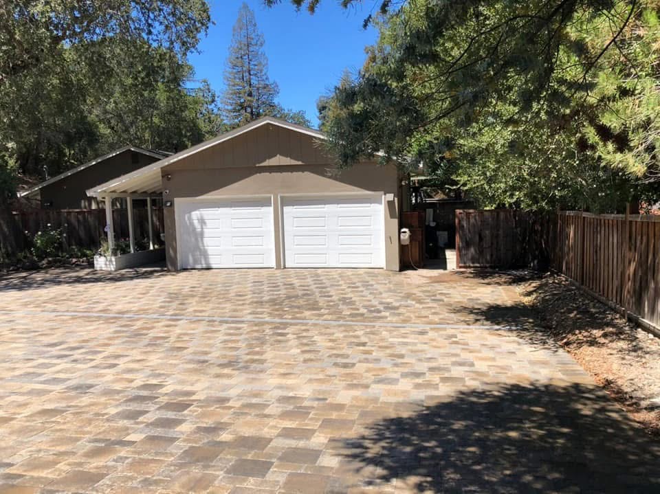 Two-Car Driveway Paver Install — Completed