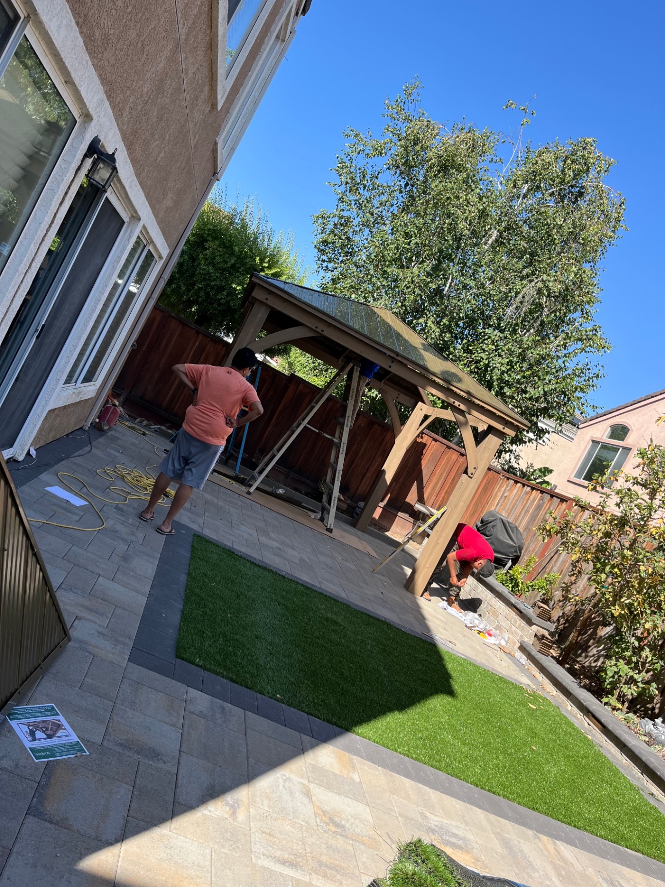 Backyard Patio Demo & Install — Completed