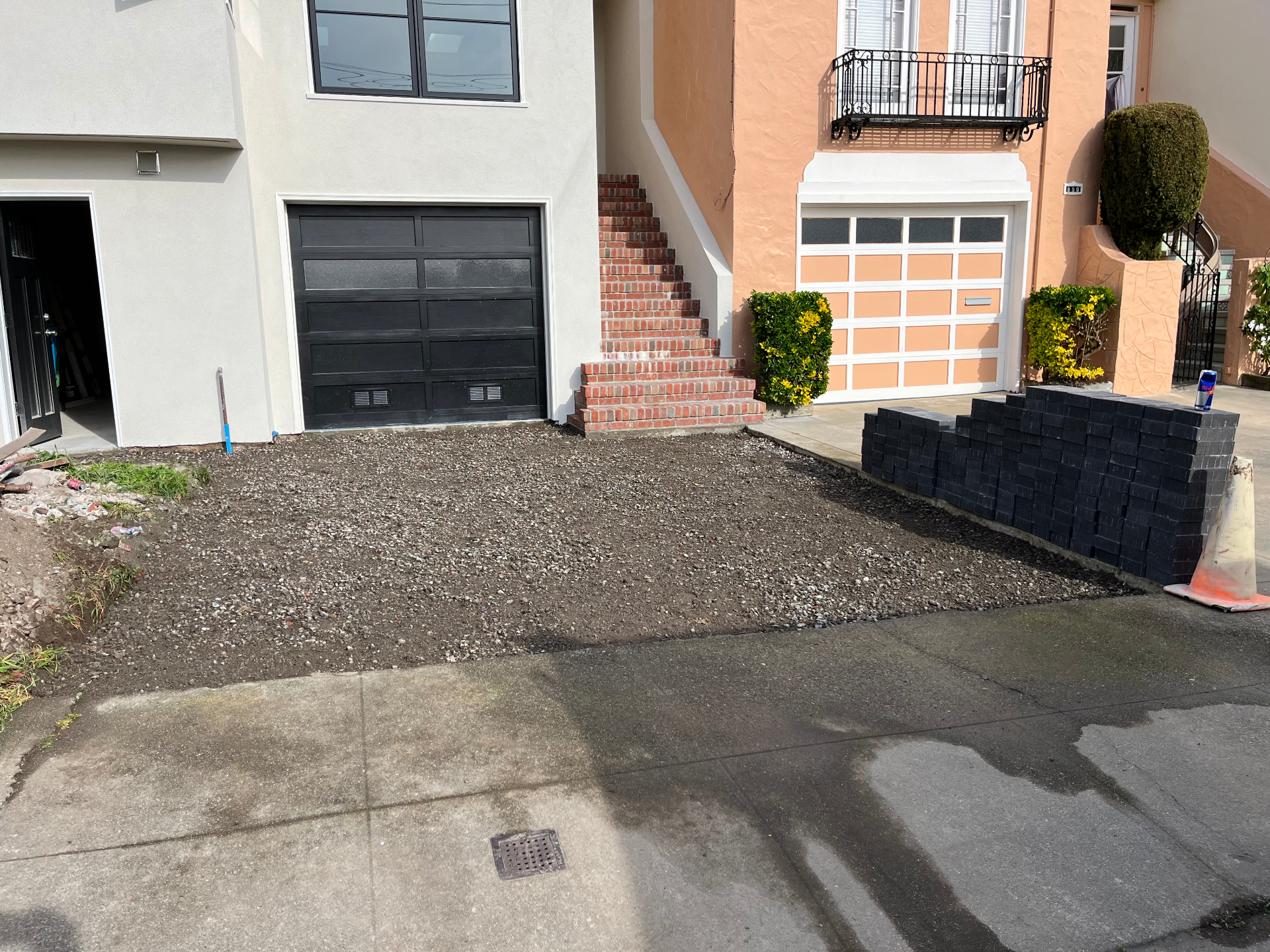 Driveway Demo & Paver Install — Before